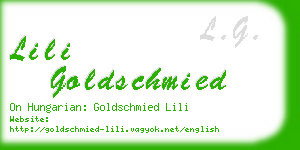 lili goldschmied business card